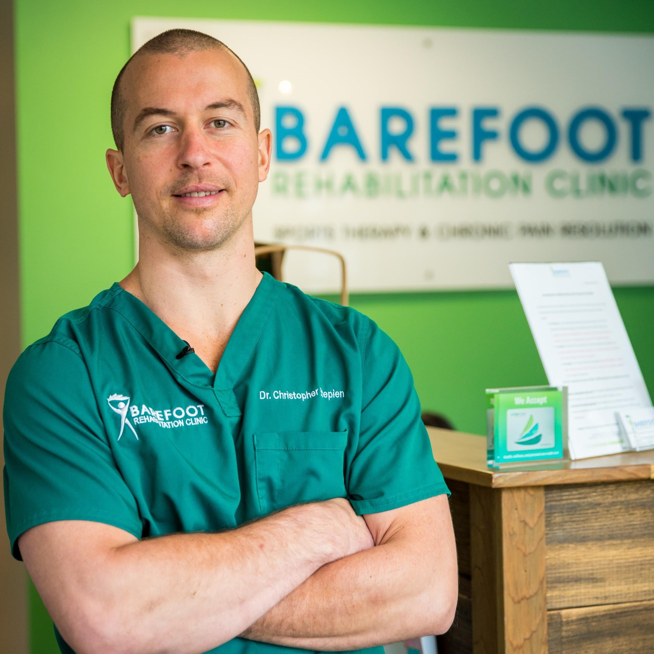 Dr. Chris Stepien, ARM founder, at his clinic